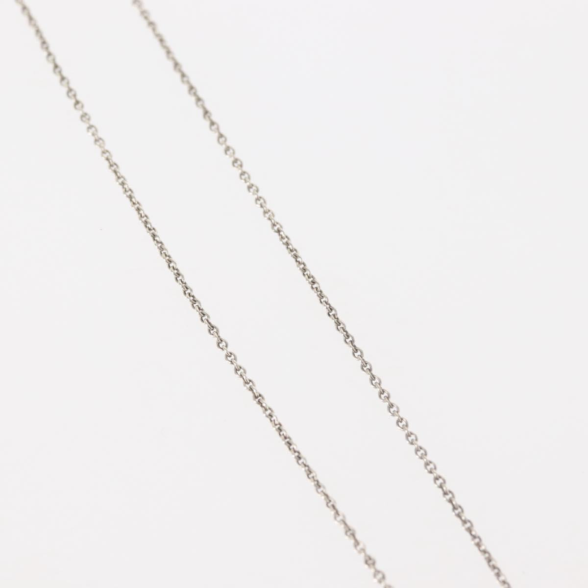 TIFFANY&Co. Open Heart Necklace Ag925 Silver Auth 143861