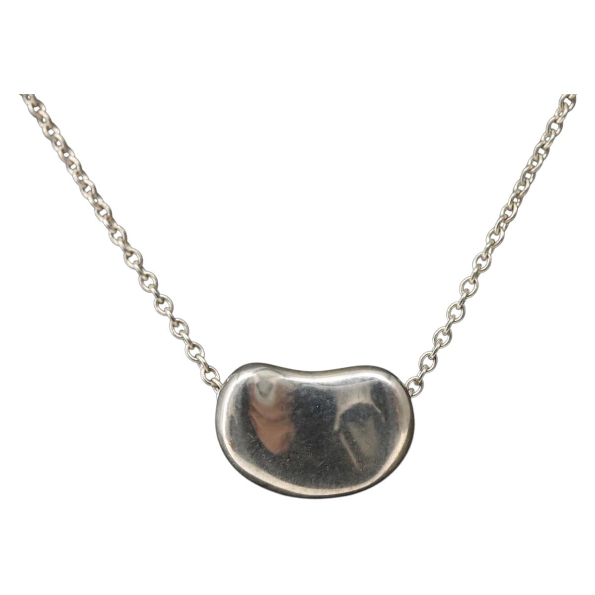 TIFFANY&Co. Bean Necklace Ag925 Silver Auth 143862
