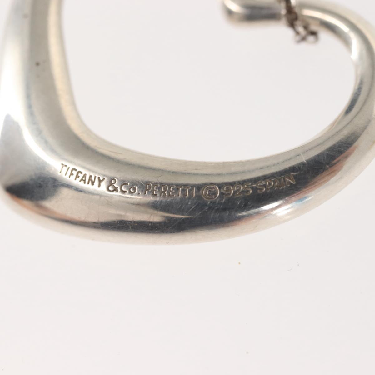 TIFFANY&Co. Open Heart Necklace Ag925 Silver Auth 143864