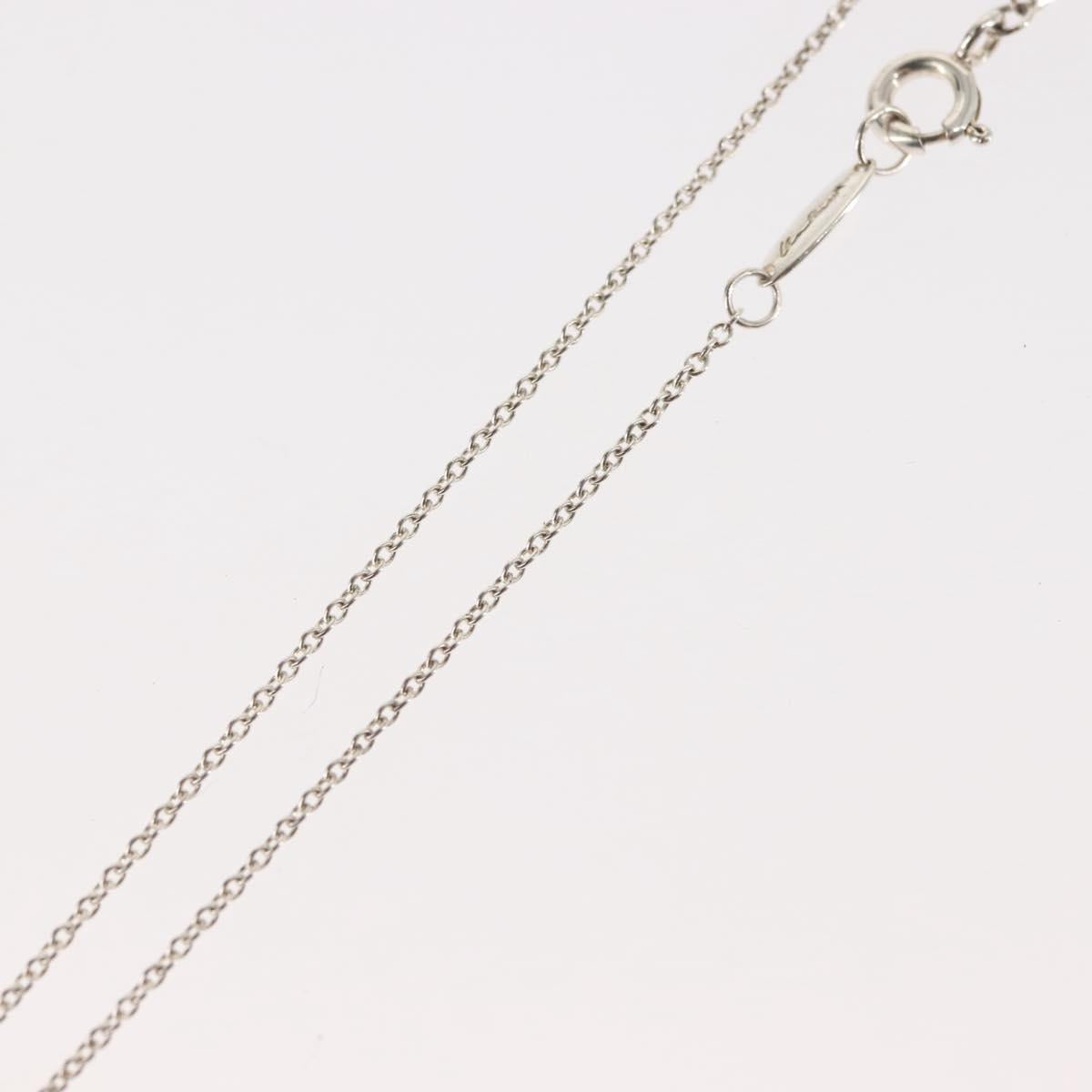 TIFFANY&Co. Open Heart Necklace Ag925 Silver Auth 143865