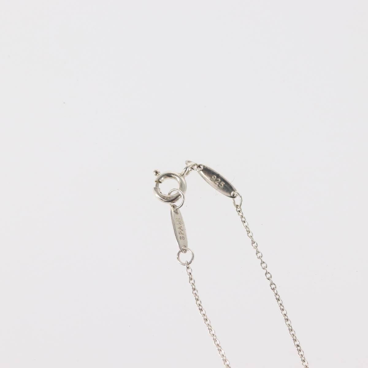 TIFFANY&Co. Open Heart Necklace Ag925 Silver Auth 143865