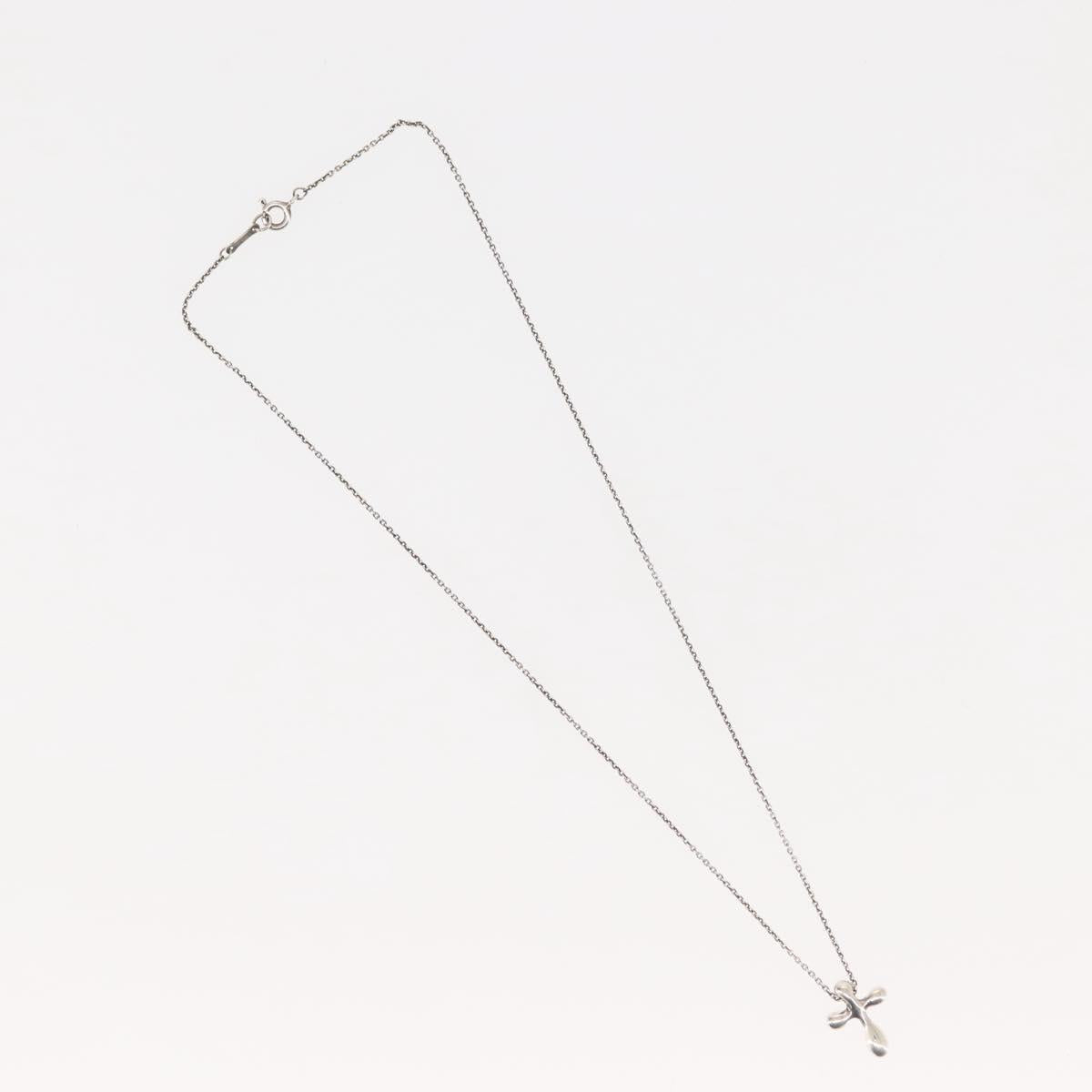 TIFFANY&Co. Cross Necklace Ag925 Silver Auth 143868