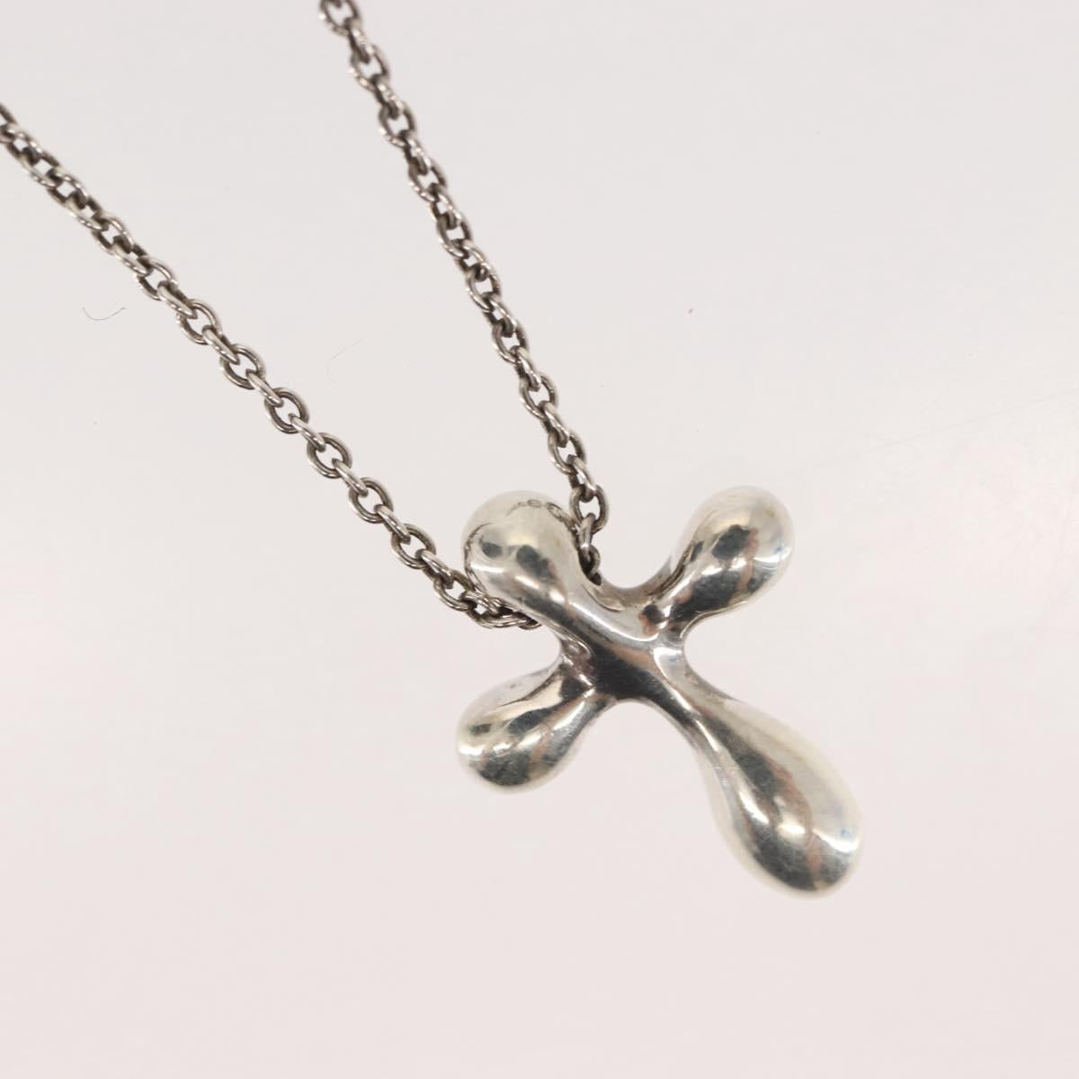 TIFFANY&Co. Cross Necklace Ag925 Silver Auth 143868