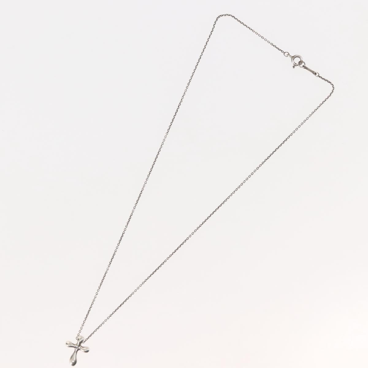 TIFFANY&Co. Cross Necklace Ag925 Silver Auth 143868