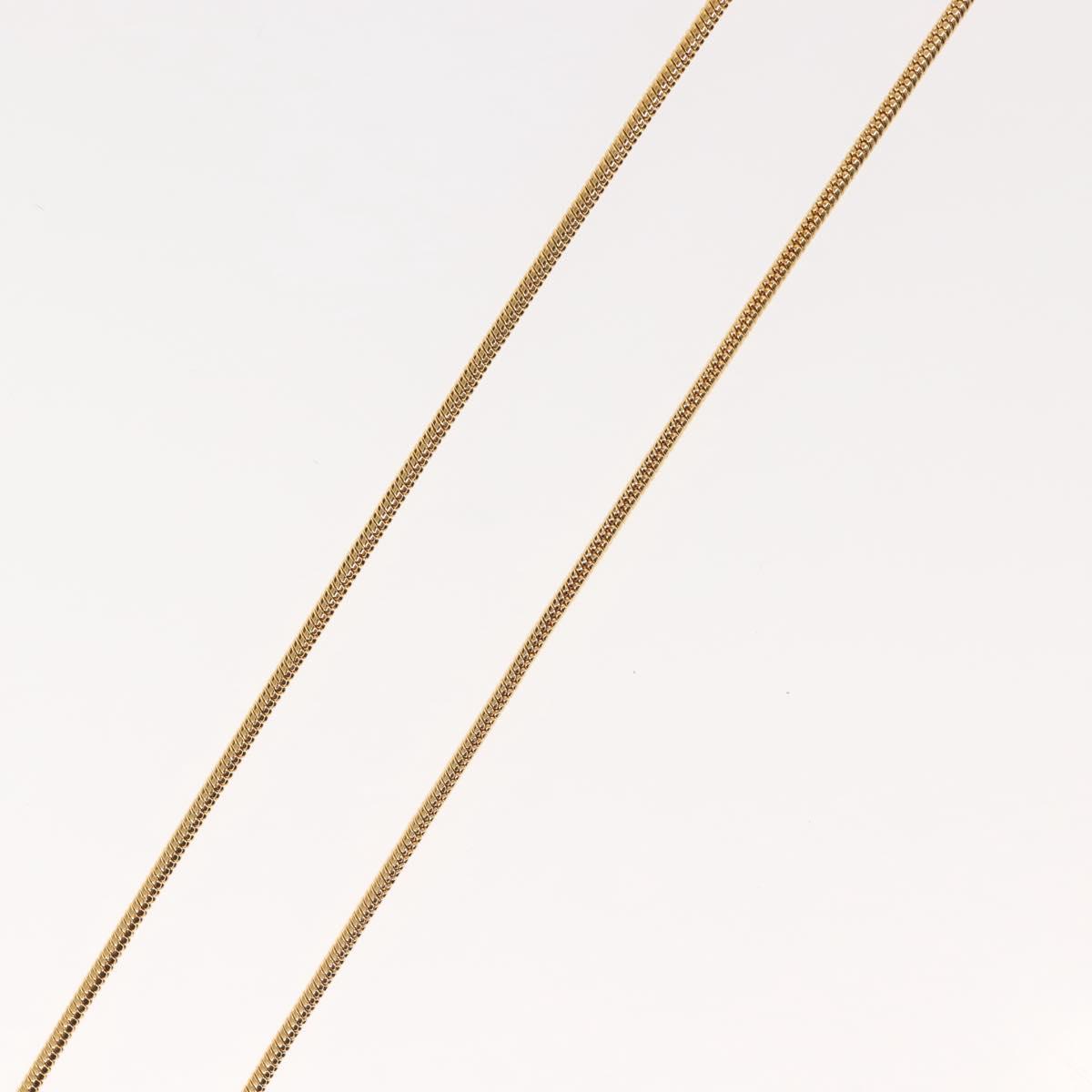 Christian Dior Necklace metal Gold Auth 143870