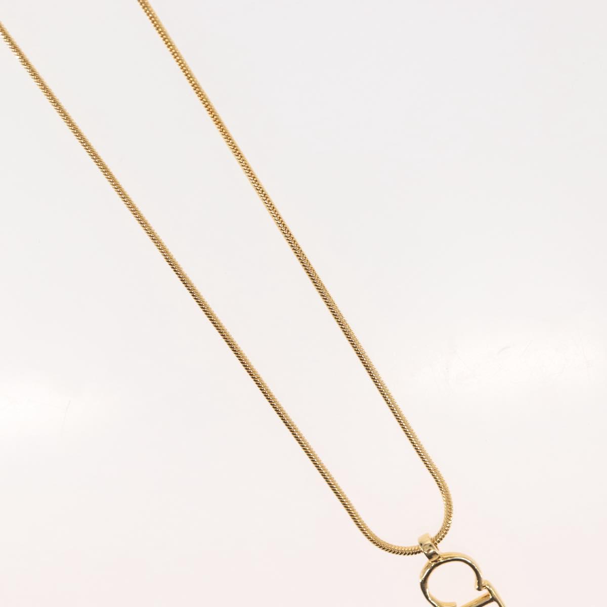 Christian Dior Necklace metal Gold Auth 143870