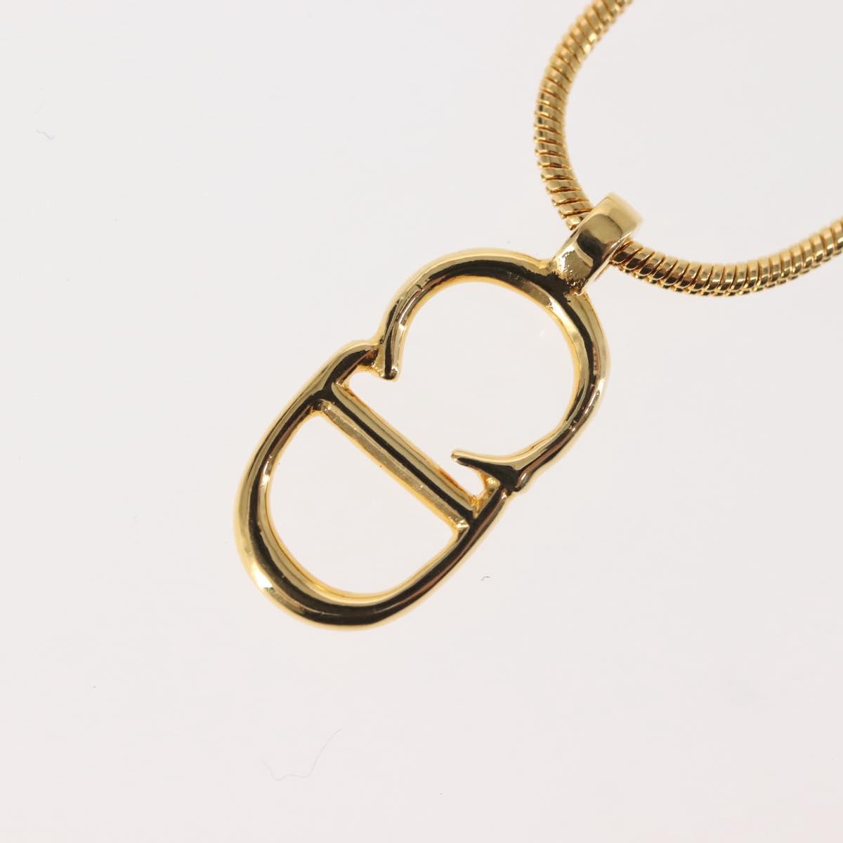Christian Dior Necklace metal Gold Auth 143870