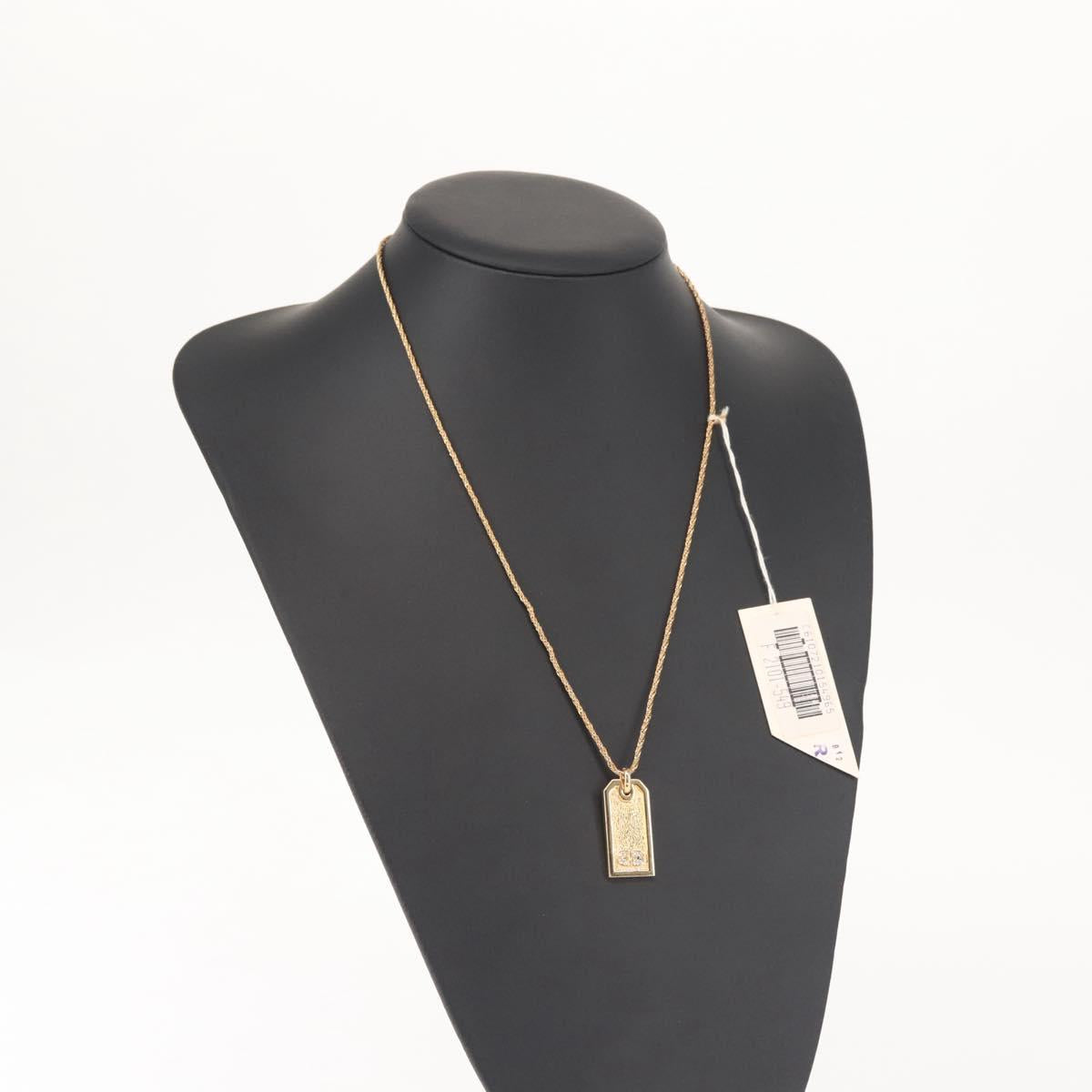 Christian Dior Necklace metal Gold Auth 143871