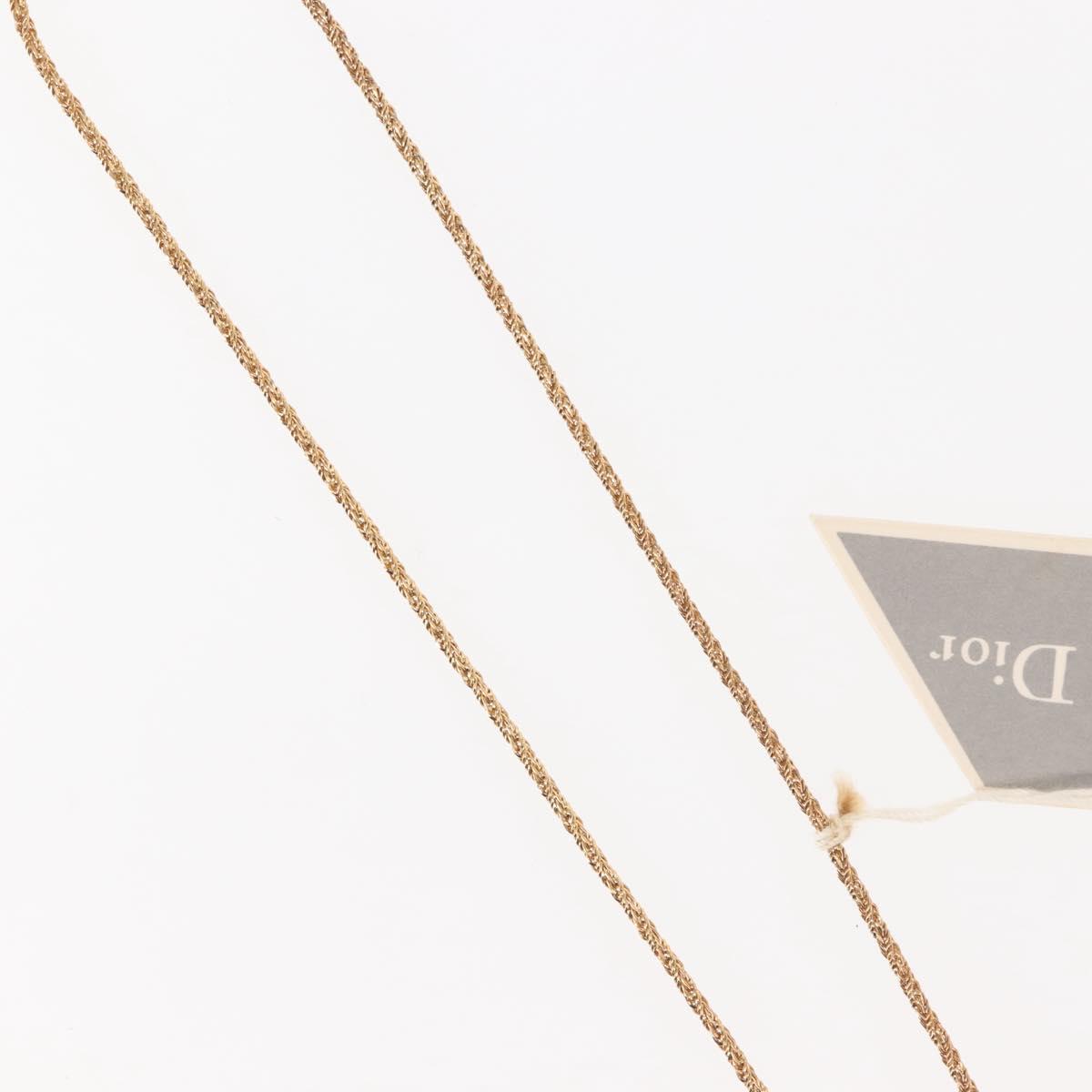 Christian Dior Necklace metal Gold Auth 143871