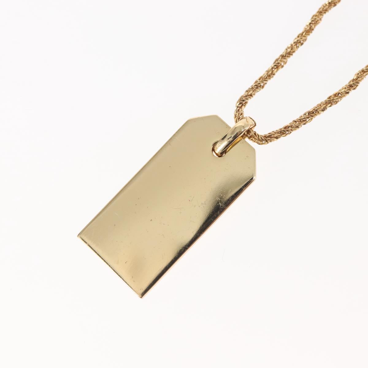 Christian Dior Necklace metal Gold Auth 143871