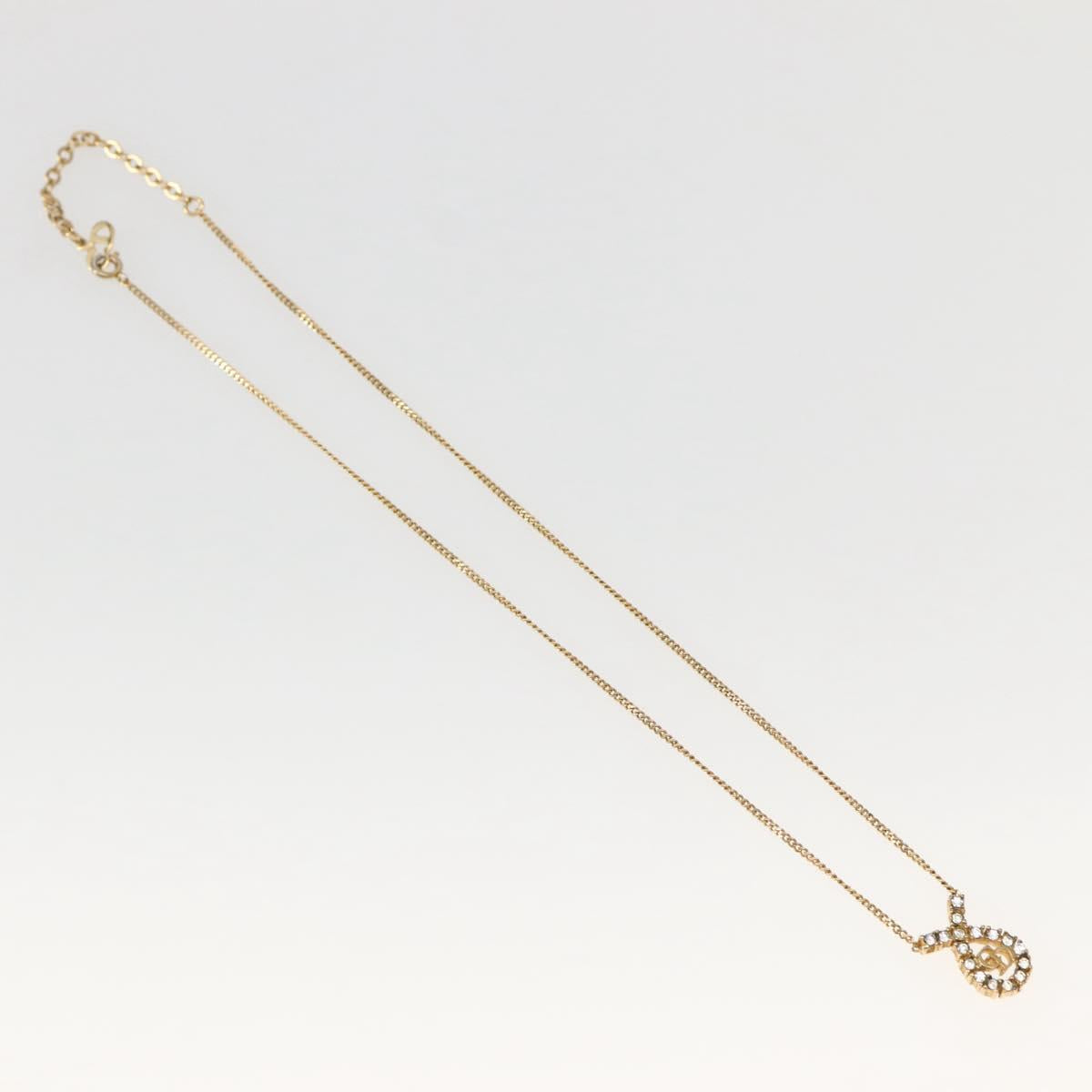 Christian Dior Necklace metal Gold Auth 143872