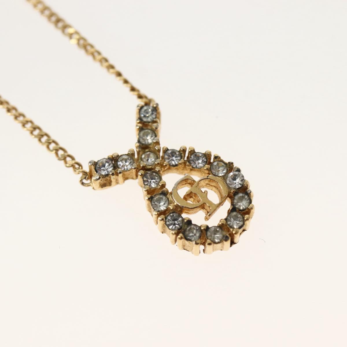 Christian Dior Necklace metal Gold Auth 143872