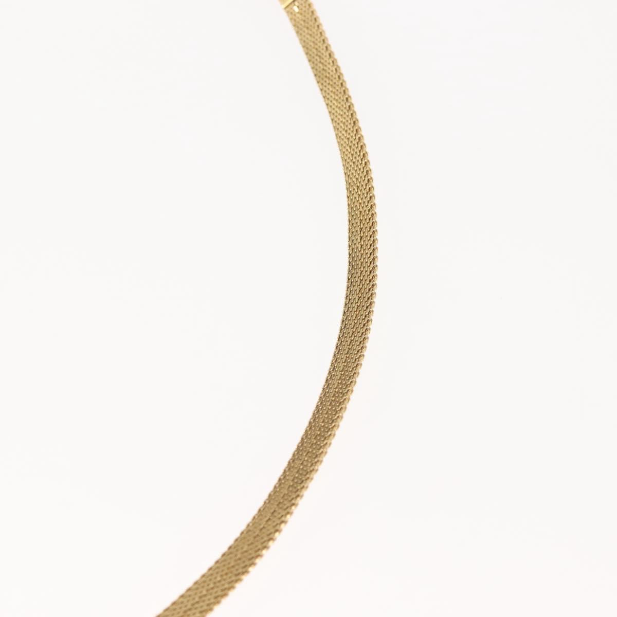 Christian Dior Choker metal Gold Auth 143873