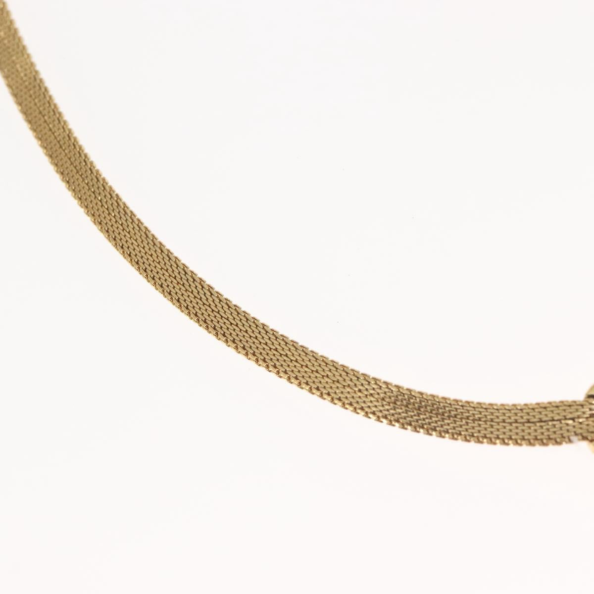 Christian Dior Choker metal Gold Auth 143873