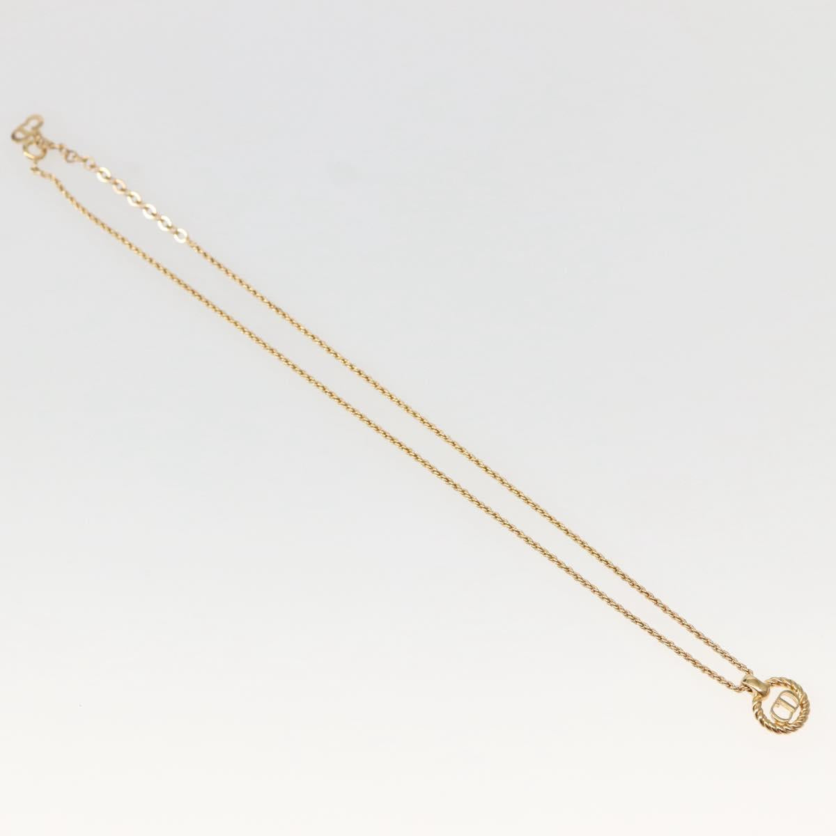 Christian Dior Necklace metal Gold Auth 143874