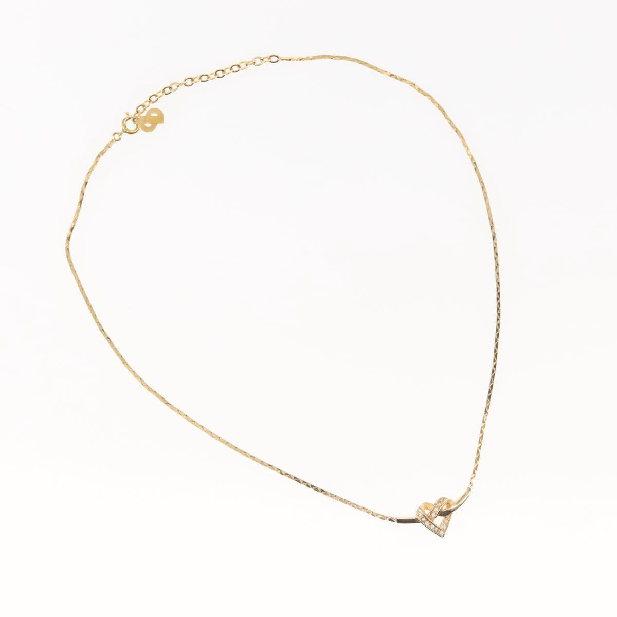 Christian Dior Necklace metal Gold Auth 143875