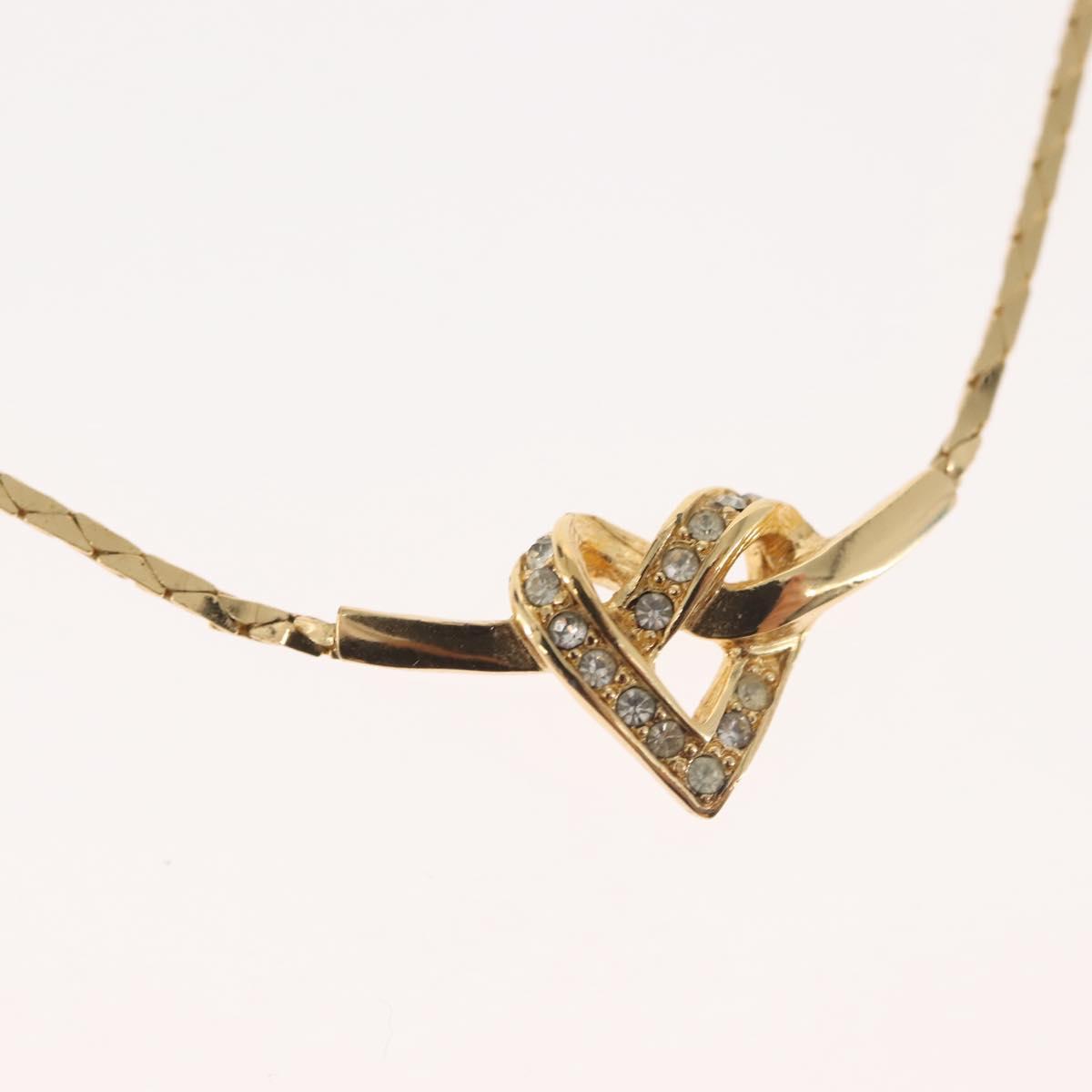 Christian Dior Necklace metal Gold Auth 143875