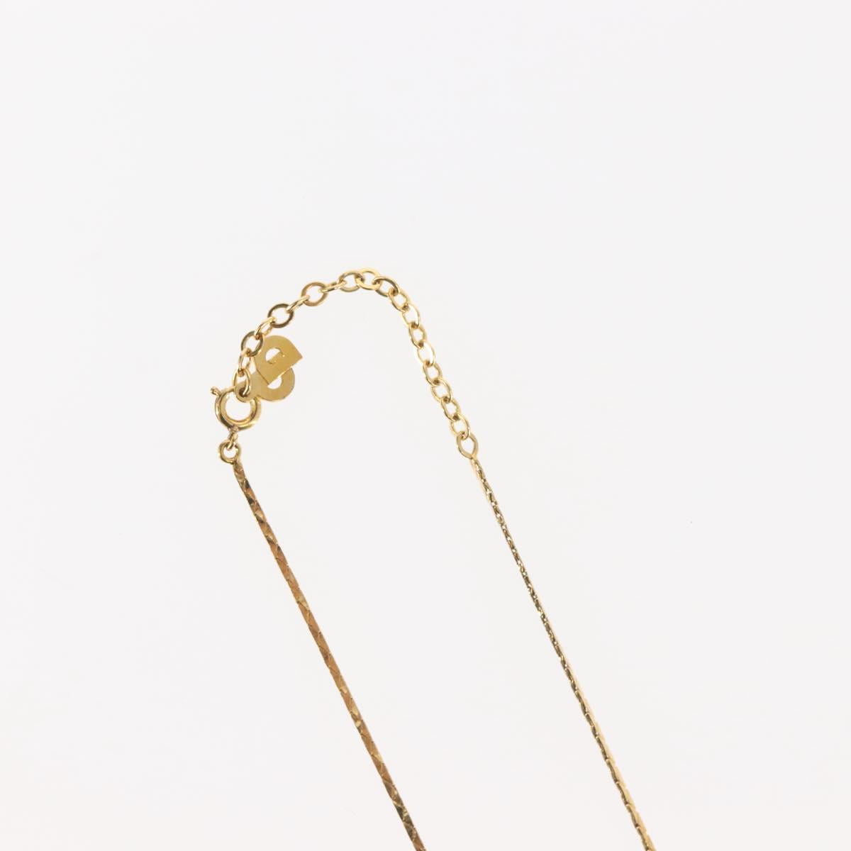 Christian Dior Necklace metal Gold Auth 143875