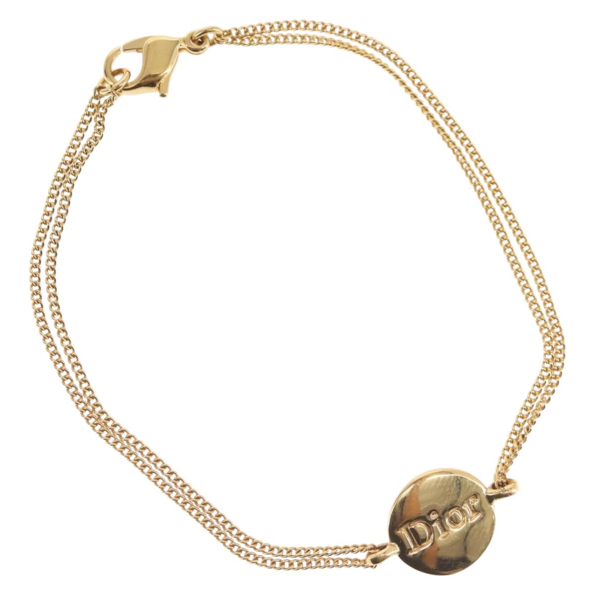 Christian Dior Bracelet metal Gold Auth 143877