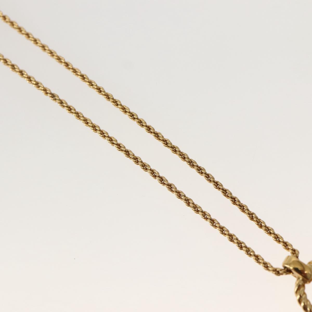 Christian Dior Necklace metal Gold Auth 143878