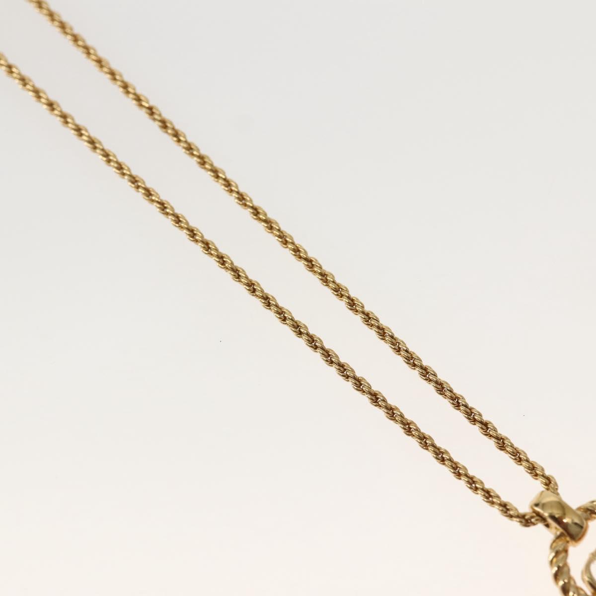 Christian Dior Necklace metal Gold Auth 143878