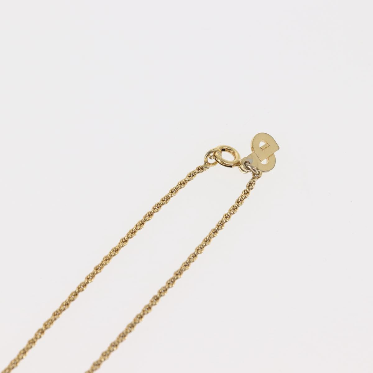 Christian Dior Necklace metal Gold Auth 143879