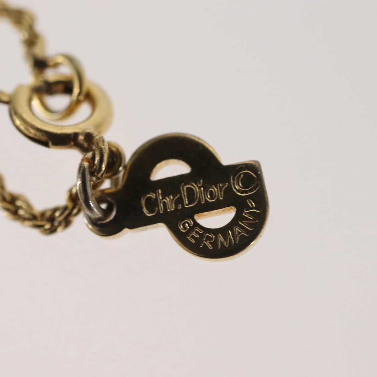 Christian Dior Necklace metal Gold Auth 143879