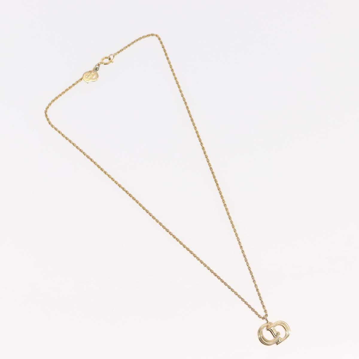 Christian Dior Necklace metal Gold Auth 143879