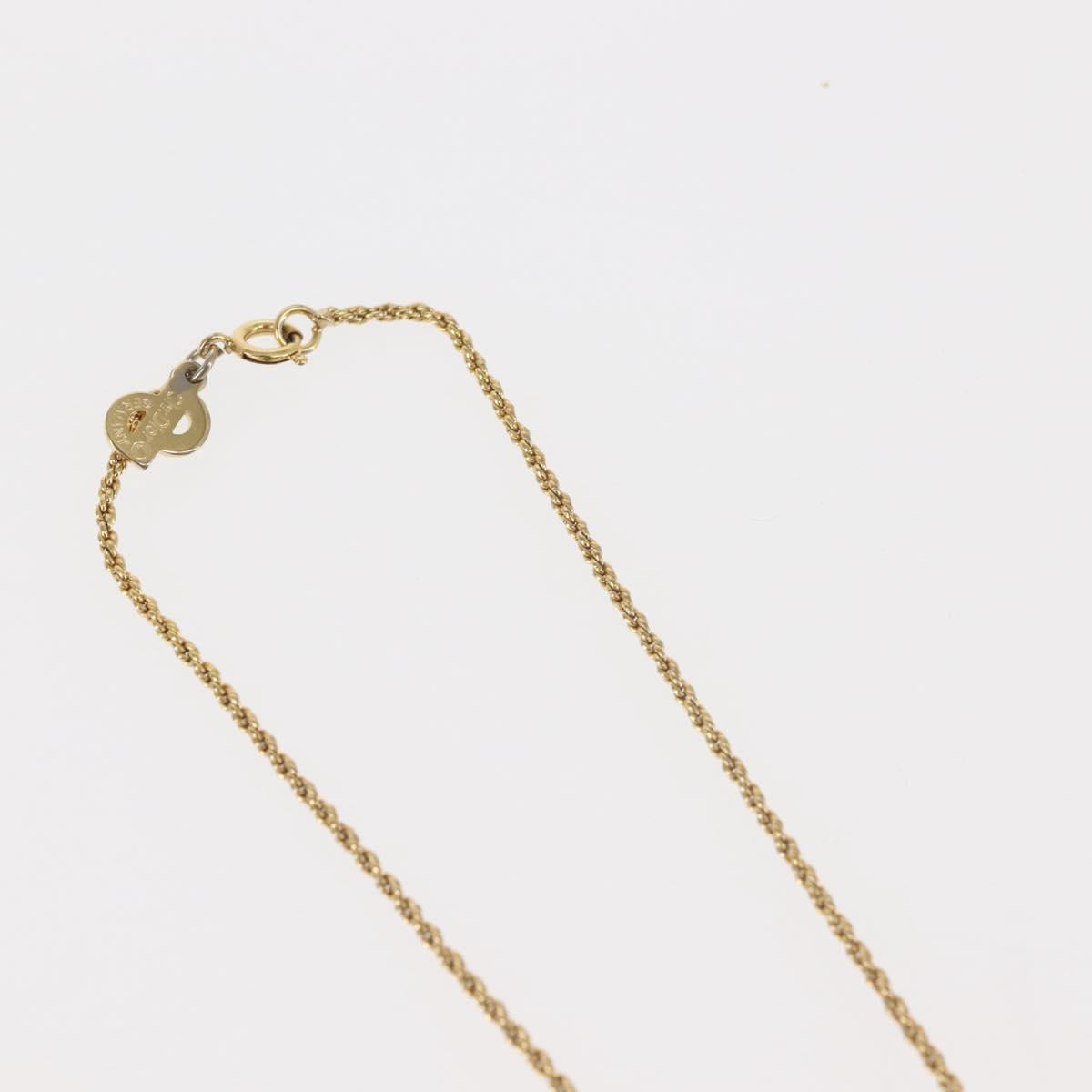 Christian Dior Necklace metal Gold Auth 143879