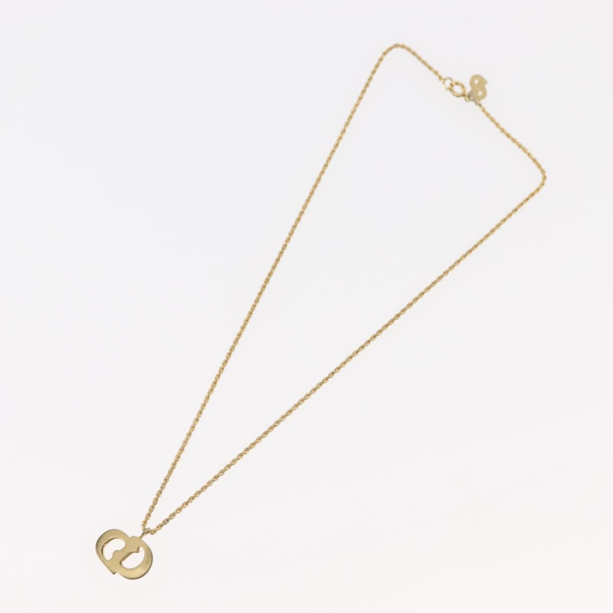Christian Dior Necklace metal Gold Auth 143879