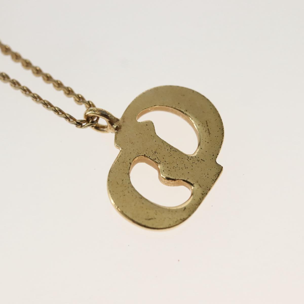 Christian Dior Necklace metal Gold Auth 143880