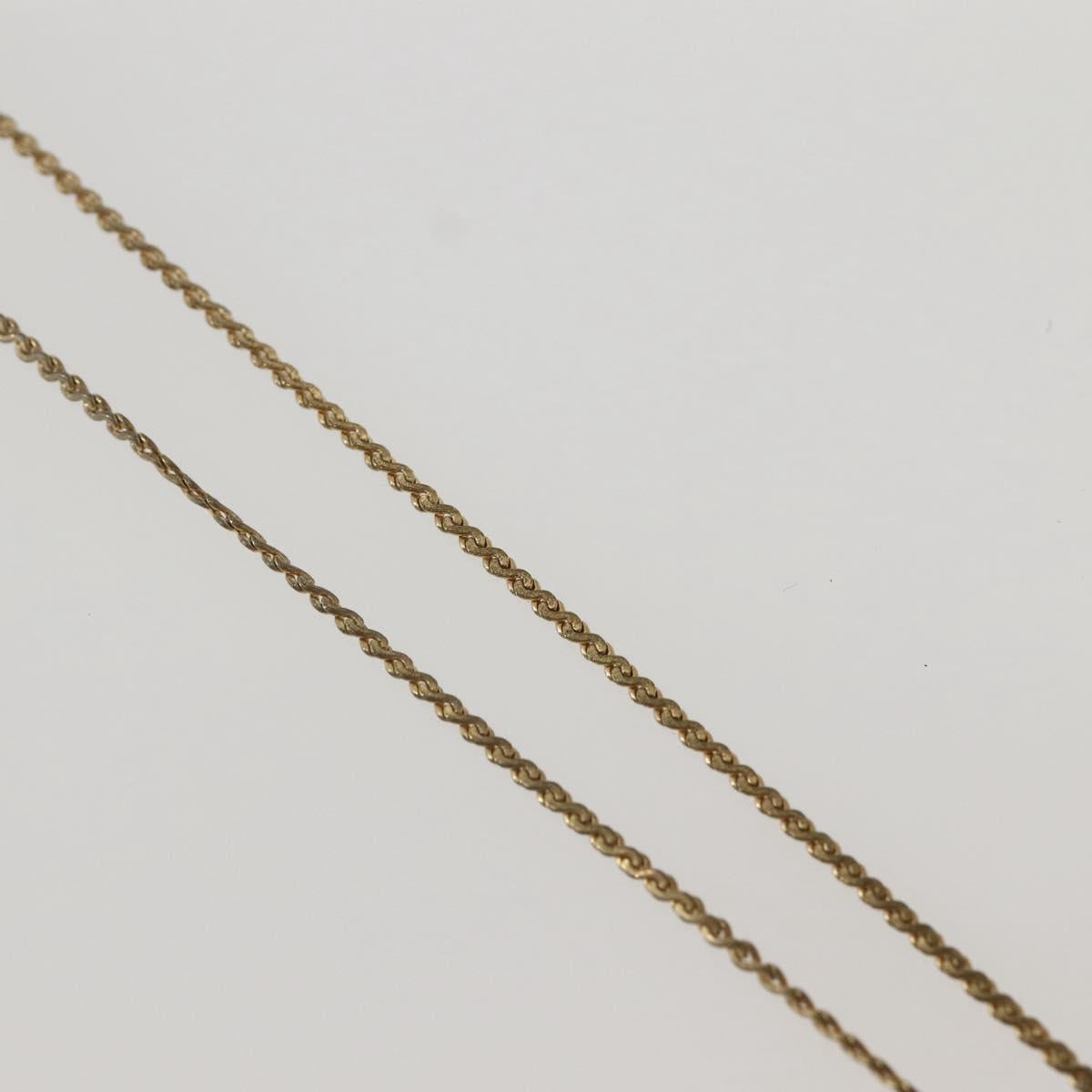 Christian Dior Necklace metal Gold Auth 143880