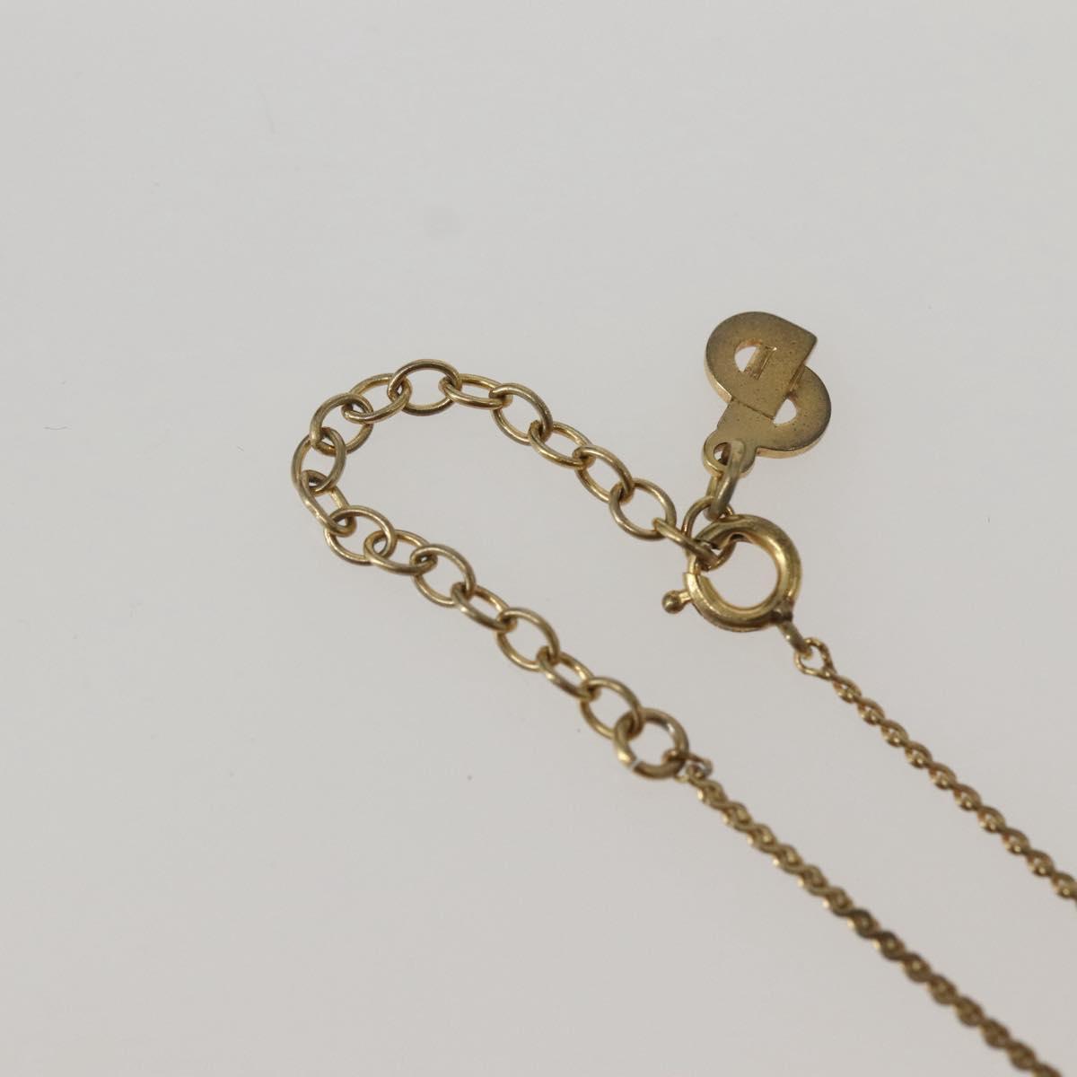 Christian Dior Necklace metal Gold Auth 143880