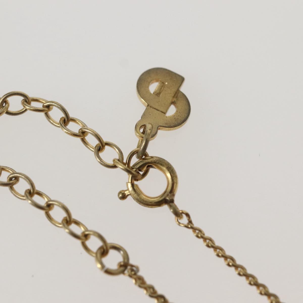 Christian Dior Necklace metal Gold Auth 143880