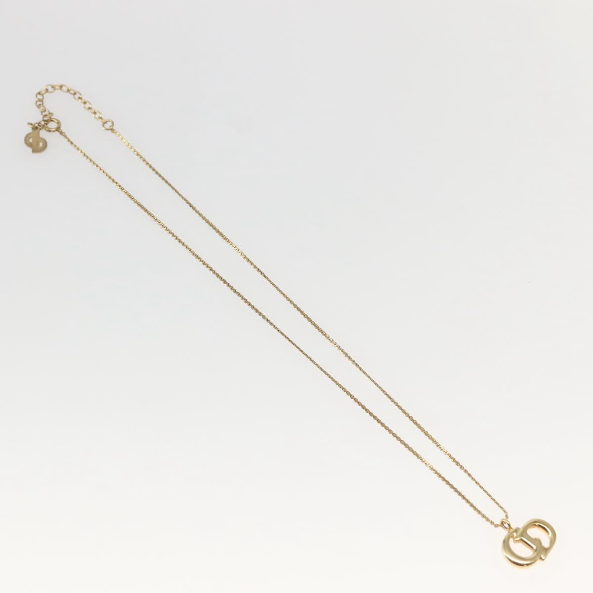 Christian Dior Necklace metal Gold Auth 143880