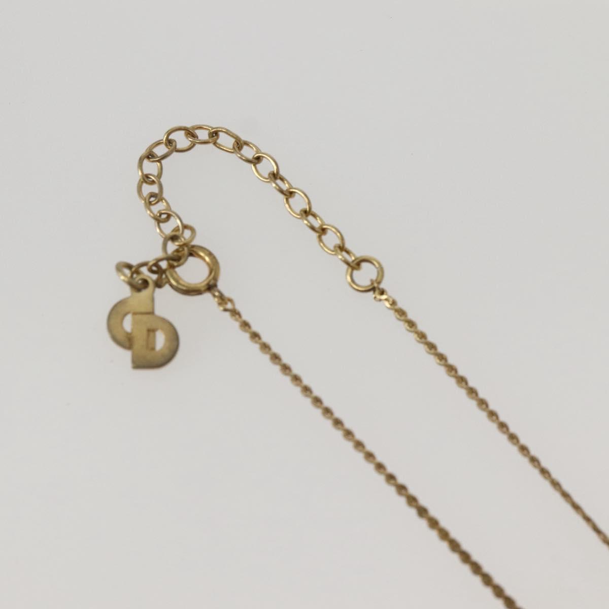 Christian Dior Necklace metal Gold Auth 143880