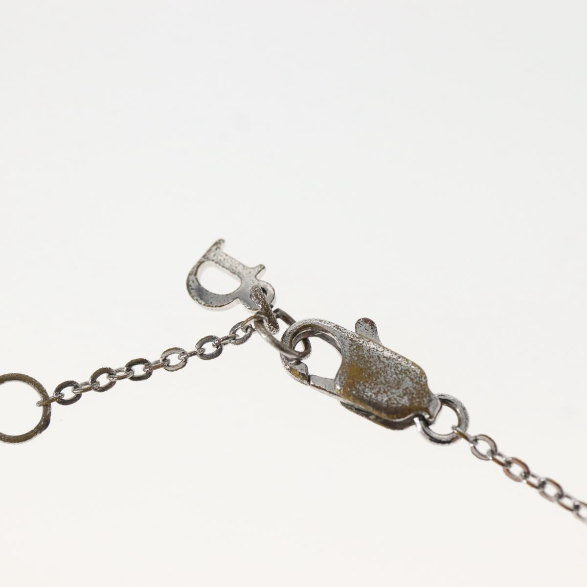 Christian Dior Necklace metal Silver Auth 143882