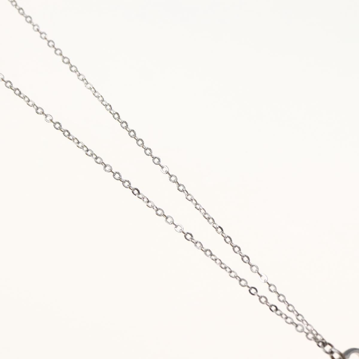 Christian Dior Necklace metal Silver Auth 143882