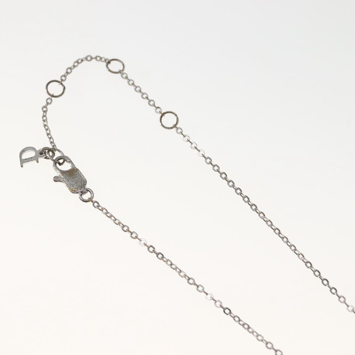 Christian Dior Necklace metal Silver Auth 143882