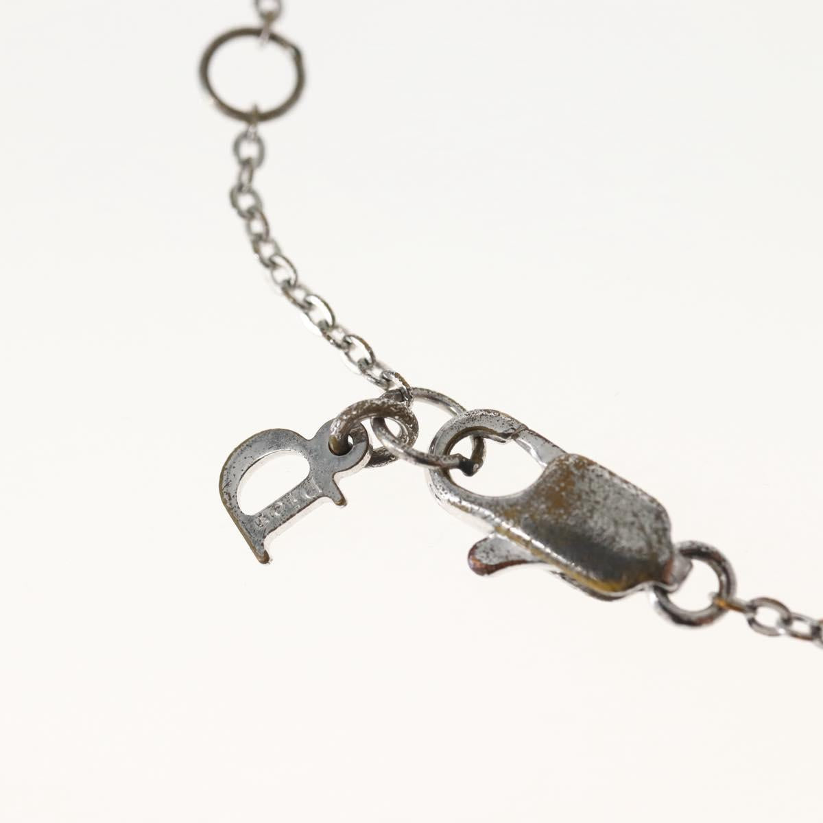 Christian Dior Necklace metal Silver Auth 143882