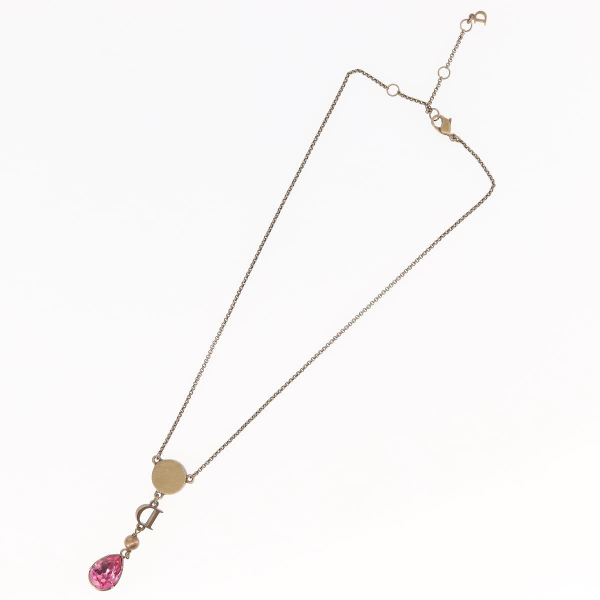 Christian Dior Necklace metal Copper Auth 143883