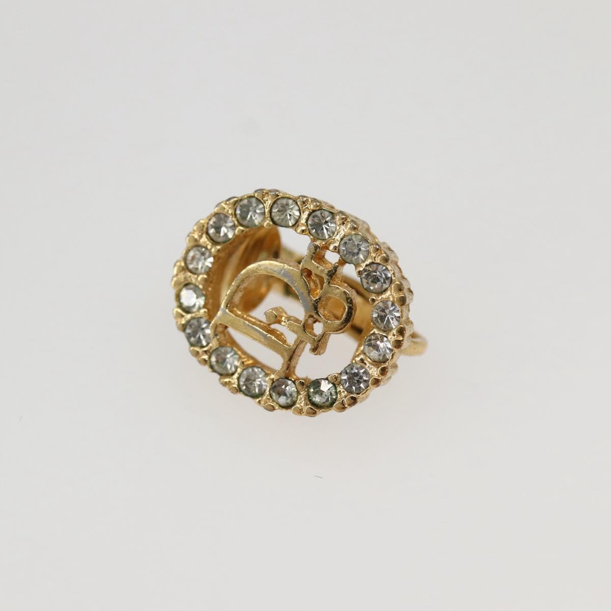 Christian Dior Earring metal Gold Auth 143884