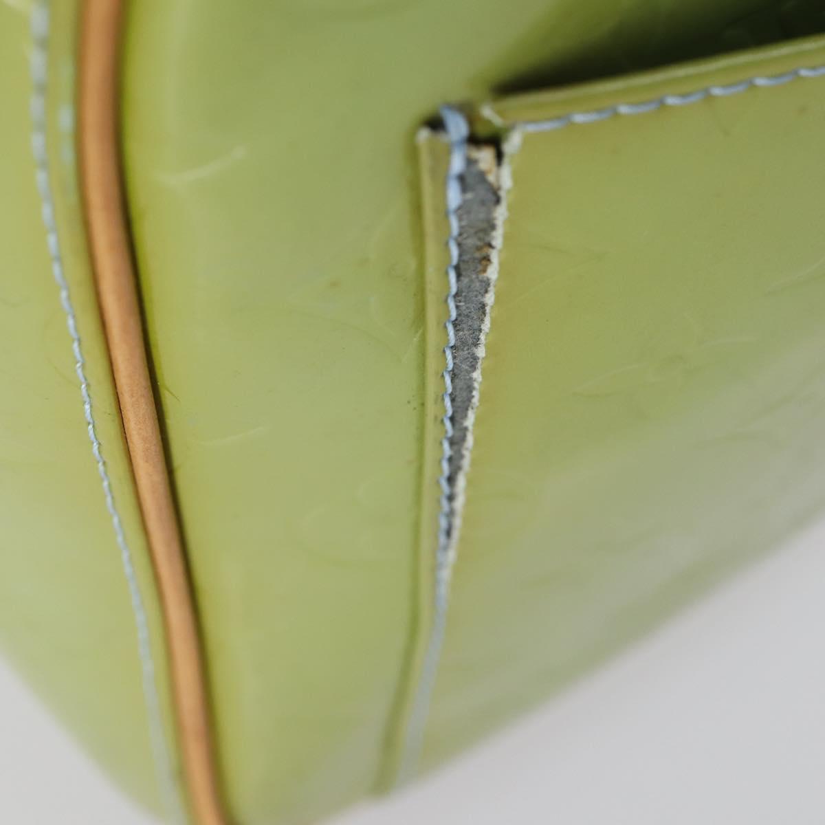 LOUIS VUITTON Monogram Vernis Mercer Boston Bag Baby Blue M91001 LV Auth 143900