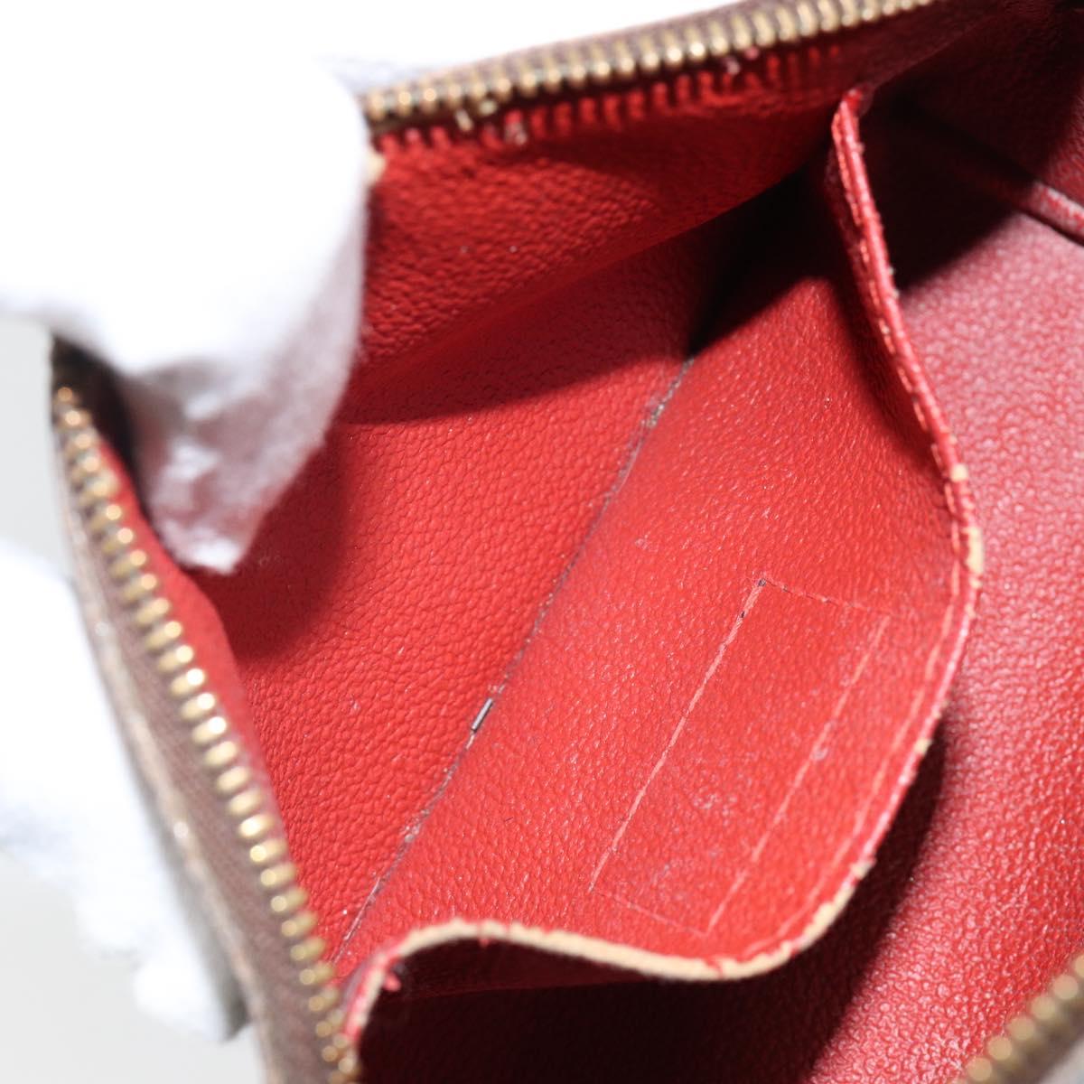 LOUIS VUITTON Damier Ebene Pochette Cosmetic PM Pouch N47516 LV Auth 143909