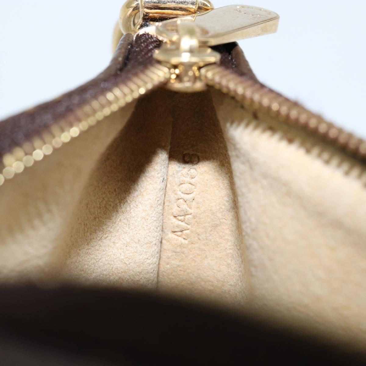 LOUIS VUITTON Monogram Pochette Mira PM Accessory Pouch M60095 LV Auth 143910V