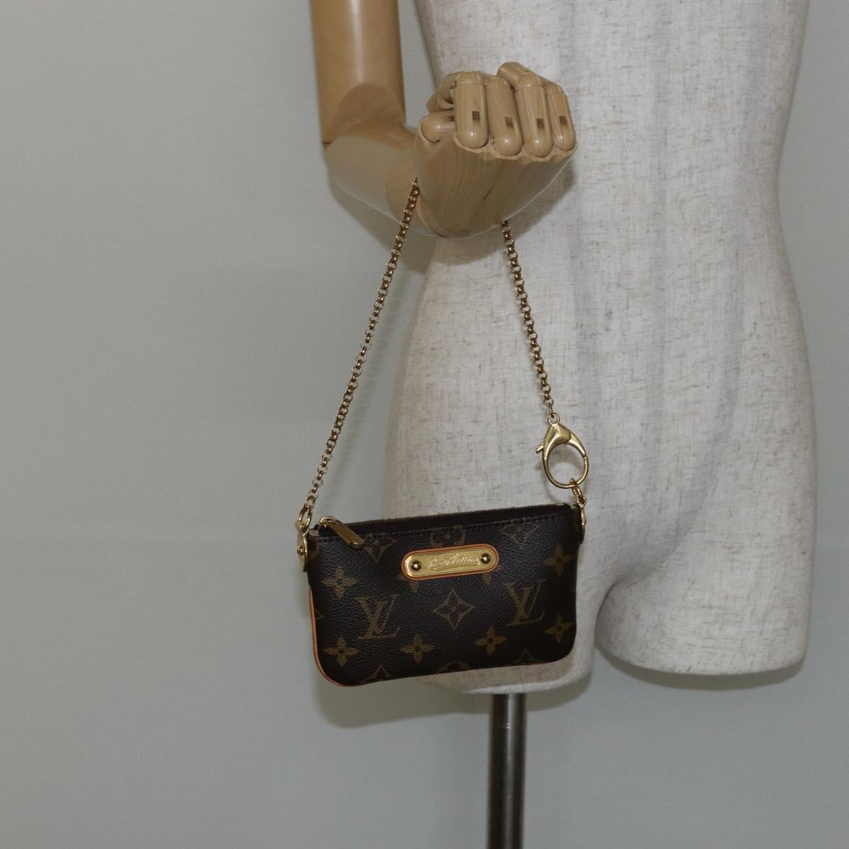 LOUIS VUITTON Monogram Pochette Mira PM Accessory Pouch M60095 LV Auth 143910V