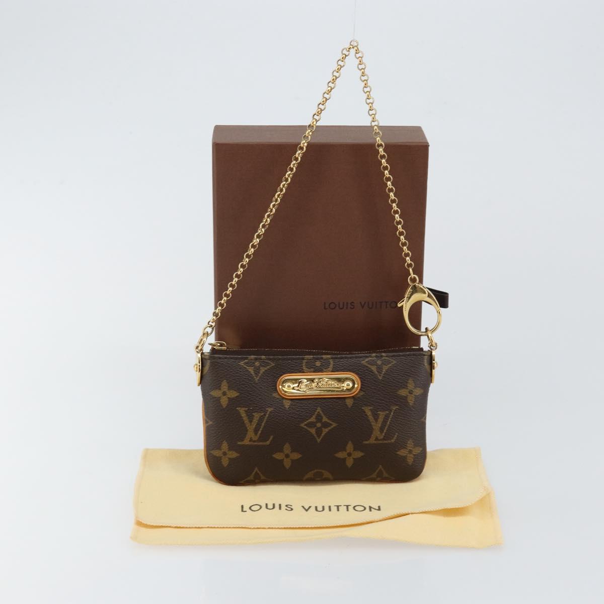 LOUIS VUITTON Monogram Pochette Mira PM Accessory Pouch M60095 LV Auth 143910V