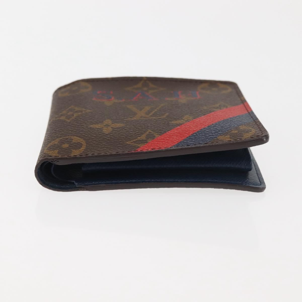 LOUIS VUITTON Monogram Portefeuille Marco NM Bifold Wallet LV Auth 143914