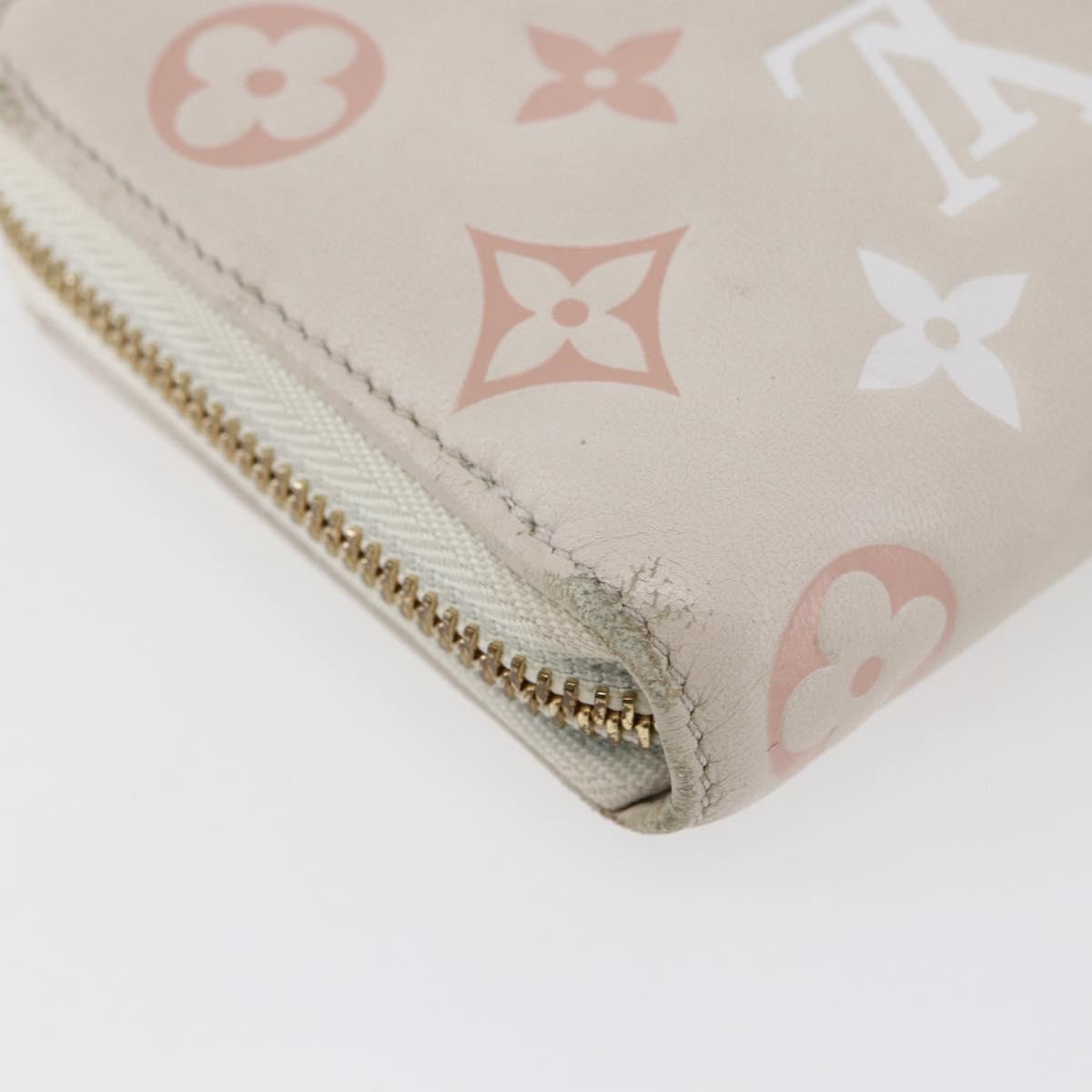 LOUIS VUITTON Monogram Coussin Zippy Long Wallet Pink M82290 LV Auth 143915