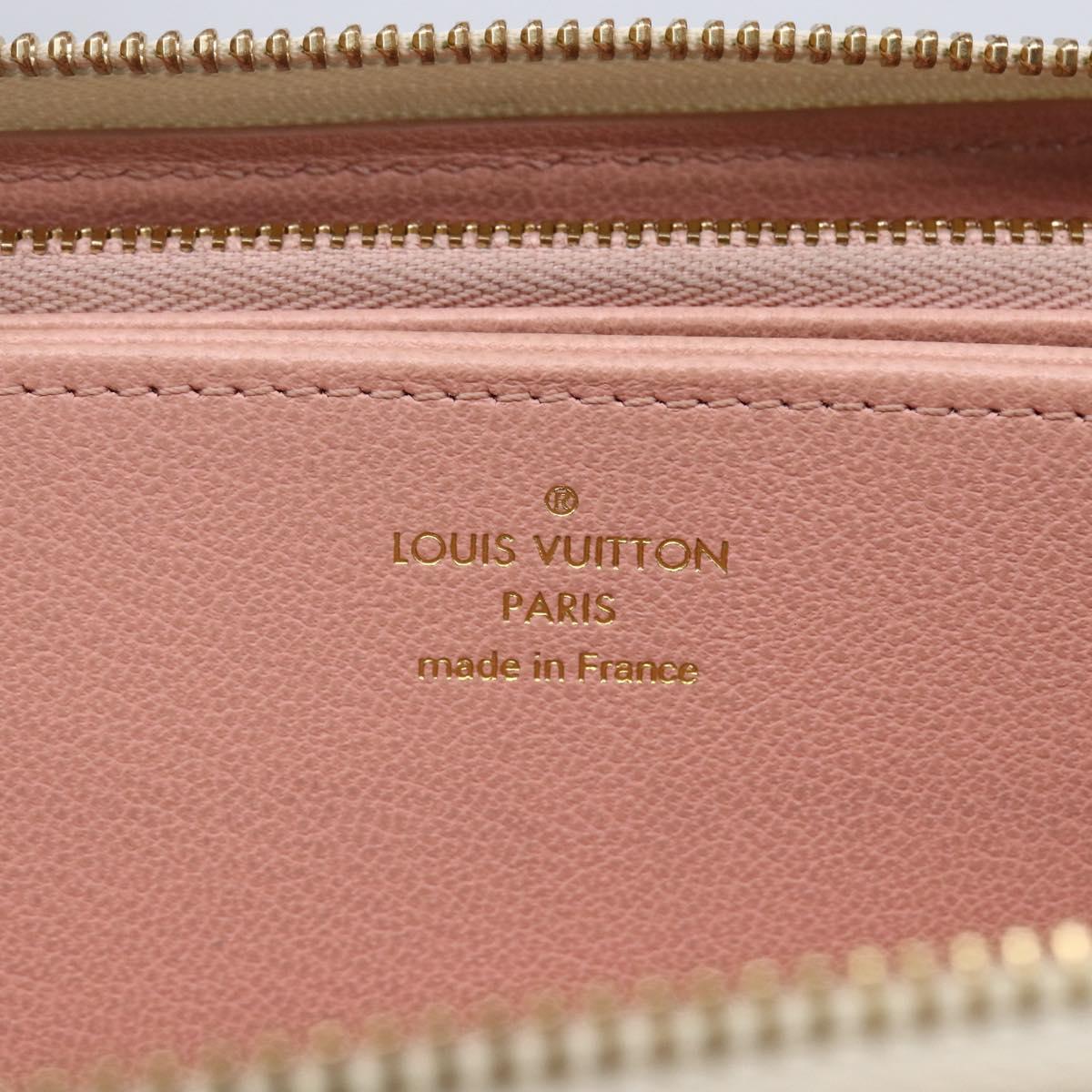 LOUIS VUITTON Monogram Coussin Zippy Long Wallet Pink M82290 LV Auth 143915